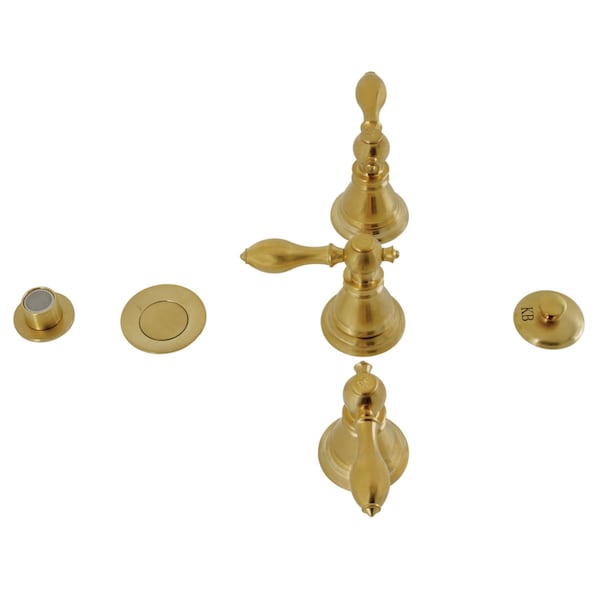 ThreeHandle Bidet Faucet, Brushed Brass